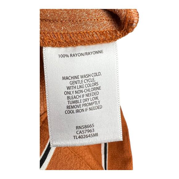 Leith Striped Wrap Skirt sz XS Rayon - Picture 9 of 9